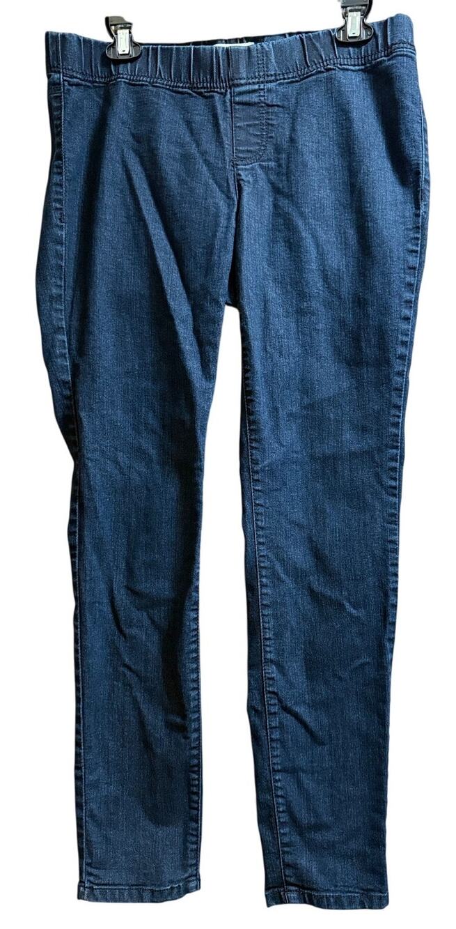 Y2K Bongo Elastic Waist Dark Blue Denim Jeans - Size XL